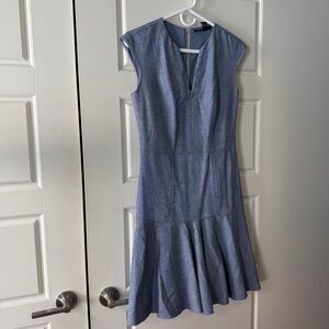 Etcetera Collared Blue Dress. Size 0